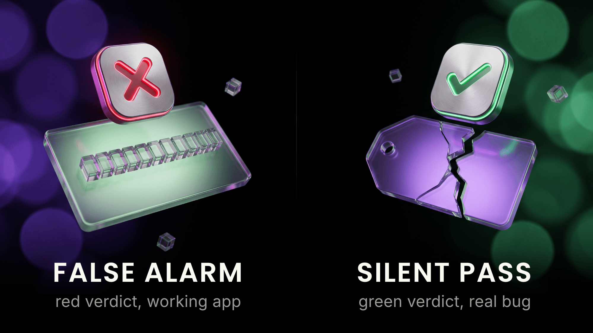 False alarm vs silent pass — the two ways a QA verdict goes wrong